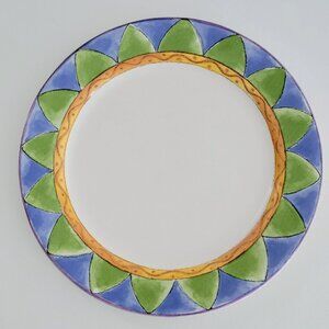 Sango The Sweet Shoppe Almond Torte Dinner Plate, Sue Zipkin Colorful Geometric